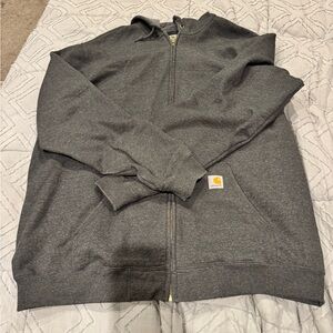 Carhartt Men's Charcoal XL Tall Loose Full-Zip Jacket